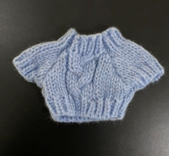 Solid Color Cable Knit Sweater for 10cm Cotton Dolls